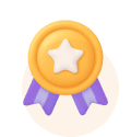 a golden medal